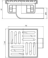 Rigolă de duș Aniplast TQ5112EU imaginea #2 — magazin online Desire.md