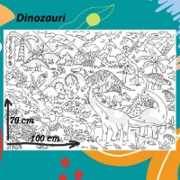 Carte de colorat pentru copii PicTub Dinozauri (PT004)