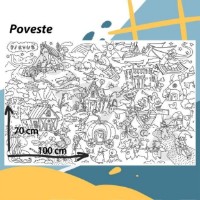 Carte de colorat pentru copii PicTub Poveste (PT001)