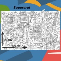 Carte de colorat pentru copii PicTub Supereroi (PT002)