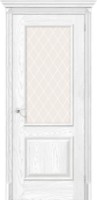 Межкомнатная дверь Elporta Эко Классико-13 Silver Ash White Crystal 200x60