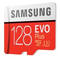 Карта памяти Samsung MicroSD EVO Plus 128Gb Class 10 UHS-I U3 + SD adapter (MB-MC128KA)