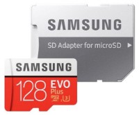 Сard de memorie Samsung MicroSD EVO Plus 128Gb Class 10 UHS-I U3 + SD adapter (MB-MC128KA)