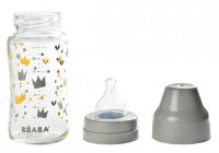 Biberon pentru bebeluș Beaba Crown 240ml Grey (911653) imaginea #2 — magazin online Desire.md