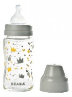 Biberon pentru bebeluș Beaba Crown 240ml Grey (911653) imaginea #3 — magazin online Desire.md