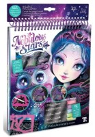 Carte de colorat pentru copii Nebulous Stars Zentangle Black Pages Eclipsia (11121)