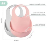 Набор слюнявчиков Beaba Old Pink/Light Grey 2pcs (913510) фото №2 — интернет-магазин Desire.md
