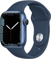Смарт-часы Apple Watch Series 7 41mm Blue Aluminium Case with Abyss Blue Sport Band (MKN13)