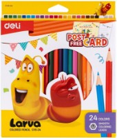 Набор цветных карандашей Deli Larva 24pcs