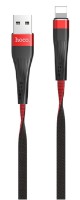 Cablu USB Hoco U39 Slender Lighting Red/Black