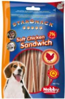 Snackuri pentru câini Nobby StarSnack Soft Chicken Sandwich 375g