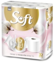 Туалетная бумага Sano Soft Silk 353556 3 plies 32 rolls