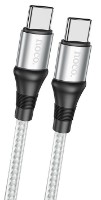 Cablu USB Hoco X50 Exquisito Type-C to Type-C 100W 1m Gray
