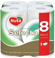 Туалетная бумага Ruta Selecta 3 plies 8 rolls