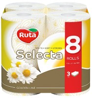 Туалетная бумага Ruta Selecta 3 plies 8 rolls Chamomile