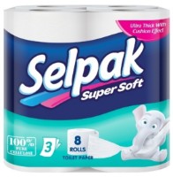 Туалетная бумага Selpak Super Soft 3 plies 4 rolls