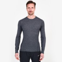 Bluză termică pentru bărbați Montane Primino 140 L/S Black XL