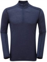 Bluză termică pentru bărbați Montane Primino 140 Zip Neck Antarctic Blue M