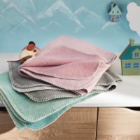 Одеяло для малышей IBENA Jacquard Lausanne Gots 70x100cm Pink фото №2 — интернет-магазин Desire.md