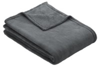 Pătura IBENA Plain Fleece Olbia Dark Grey 150x200cm