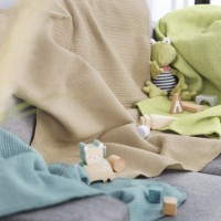 Одеяло для малышей IBENA Children's Imatra 75x100cm Light Green фото №2 — интернет-магазин Desire.md