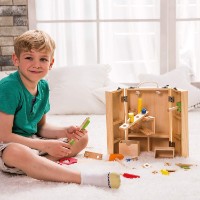 Set de scule pentru copii Classic World Wooden Toy Carpenters Set (3643)