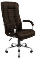 Scaun de birou Richman Atlant Chrome Flay-8831 Dark Brown