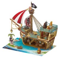 Puzzle 3D-constructor CubicFun Pirate Treasure Ship (P832h)