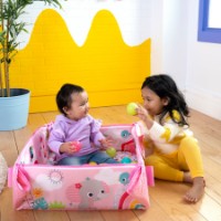 Covor joc pentru copii Bright Starts 5in1 Gym & Ball Pit Rainbow Tropics (12625) imaginea #6 — magazin online Desire.md