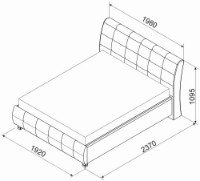 Кровать Ambianta Samba 1.8m Turcoaz фото №3 — интернет-магазин Desire.md