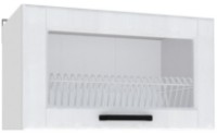 Bucatarie modulara Yasen Skandi В№13 (600х355) Vitrina/Dulap cu scurgator Alb Sus