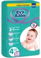 Scutece Evy Baby Maxi 4/58pcs