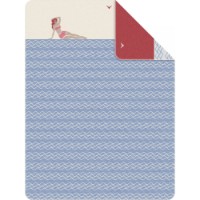 Плед IBENA Marseille 150x200cm Blue/Red
