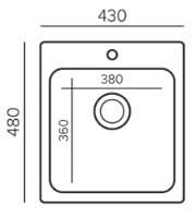 Кухонная мойка Tornado Quartz S430 Ivory фото №2 — интернет-магазин Desire.md