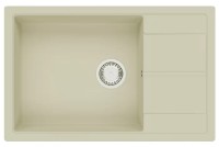 Chiuvetă de bucătărie Fabiano Cubix 78x50 XL Cream