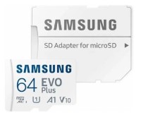 Карта памяти Samsung MicroSD EVO Plus 64Gb + SD adapter (MB-MC64KA)