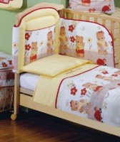 Lenjerie de pat pentru copii Italbaby Gardening Bears 100.0036-3