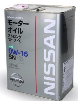 Моторное масло Nissan Strong Save X 0W-16 SN 4L