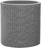 Ghiveci Keter Cylinder Planter M Silver Gray (224150)