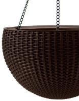 Ghiveci Keter Hanging Sphere Planter Brown (229544) imaginea #2 — magazin online Desire.md