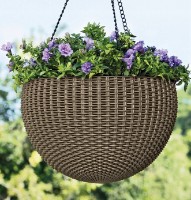 Ghiveci Keter Hanging Sphere Planter Mokka (230502) imaginea #2 — magazin online Desire.md