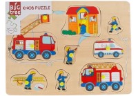 Развивающий набор Big Tree Knob Puzzle Police/Ambulance/Fire (610067)