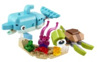 Set de construcție Lego Creator: Dolphin and Turtle (31128)