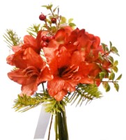 Floare decorativă Casa Masa 27cm Red (L22547/RD)