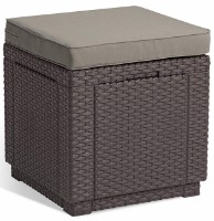 Fotoliu moale Keter Cube With Cushion Brown (209435)