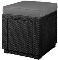Fotoliu moale Keter Cube With Cushion Graphite/Gray (213785)