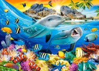 Puzzle Castorland 180 Dolphins in the Tropics (B-018468)