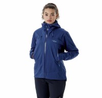 Женская ветровка Rab Downpour Plus 2.0 Nightfall Blue 12/M фото №2 — интернет-магазин Desire.md