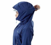 Женская ветровка Rab Downpour Plus 2.0 Nightfall Blue 12/M фото №3 — интернет-магазин Desire.md