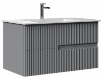 Шкаф с умывальником Orka Moonlight 120 Grey Matt (16543)